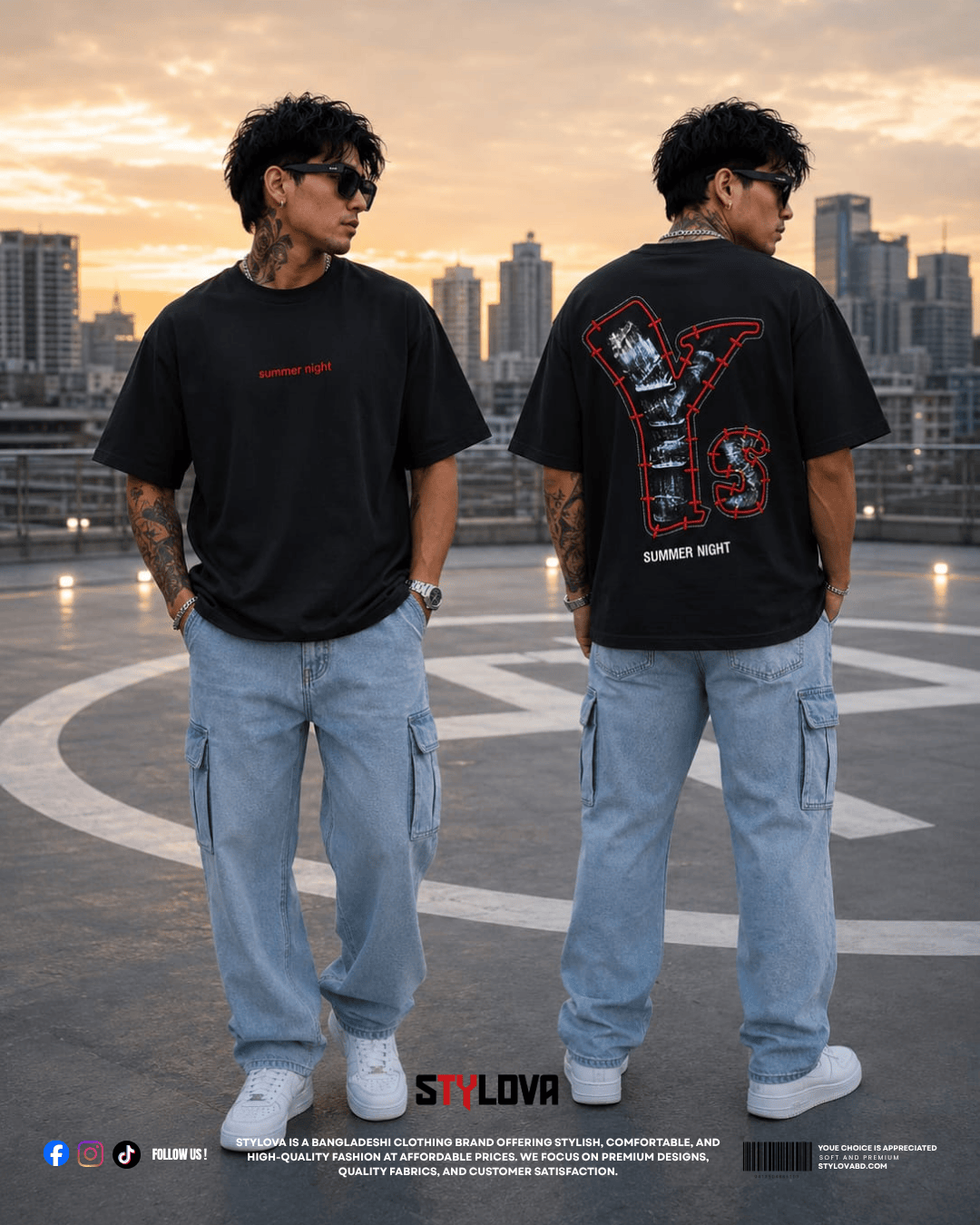 Drop Shoulder T Shirt | SF-03